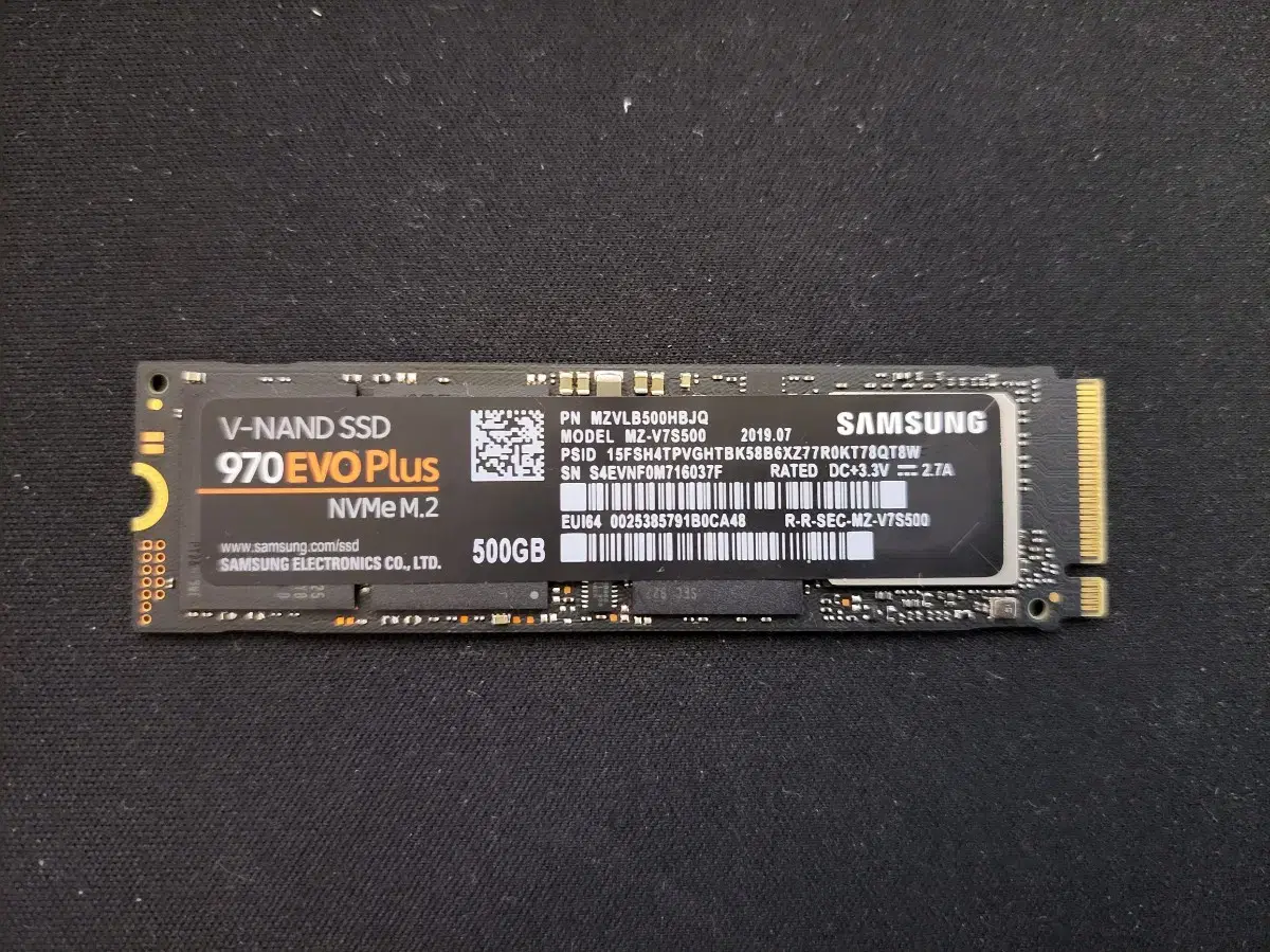 삼성 NVME SSD 970EVO PLUS 500GB